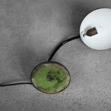 Vintage Bauhaus German Minimalist Black Metal Desk Lamp from Gebrüder Cosack Gecos, 1940s