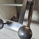 Coat rack with aluminum hat rack