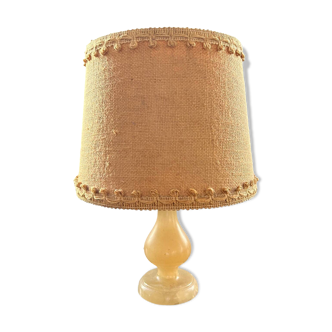 Onyx and jute lamp
