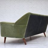 1970s, Danish by Kurt Østervig, 3-seater sofa, furniture velour, teak wood.
