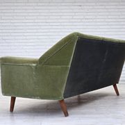 1970s, Danish by Kurt Østervig, 3-seater sofa, furniture velour, teak wood.