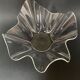 Vintage 1970s plexiglass handkerchief vase