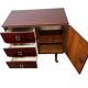 Vintage wooden wardrobe / small wardrobe on wheels