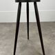 4 brutalist tripod bar stools, solid wood, 1950s