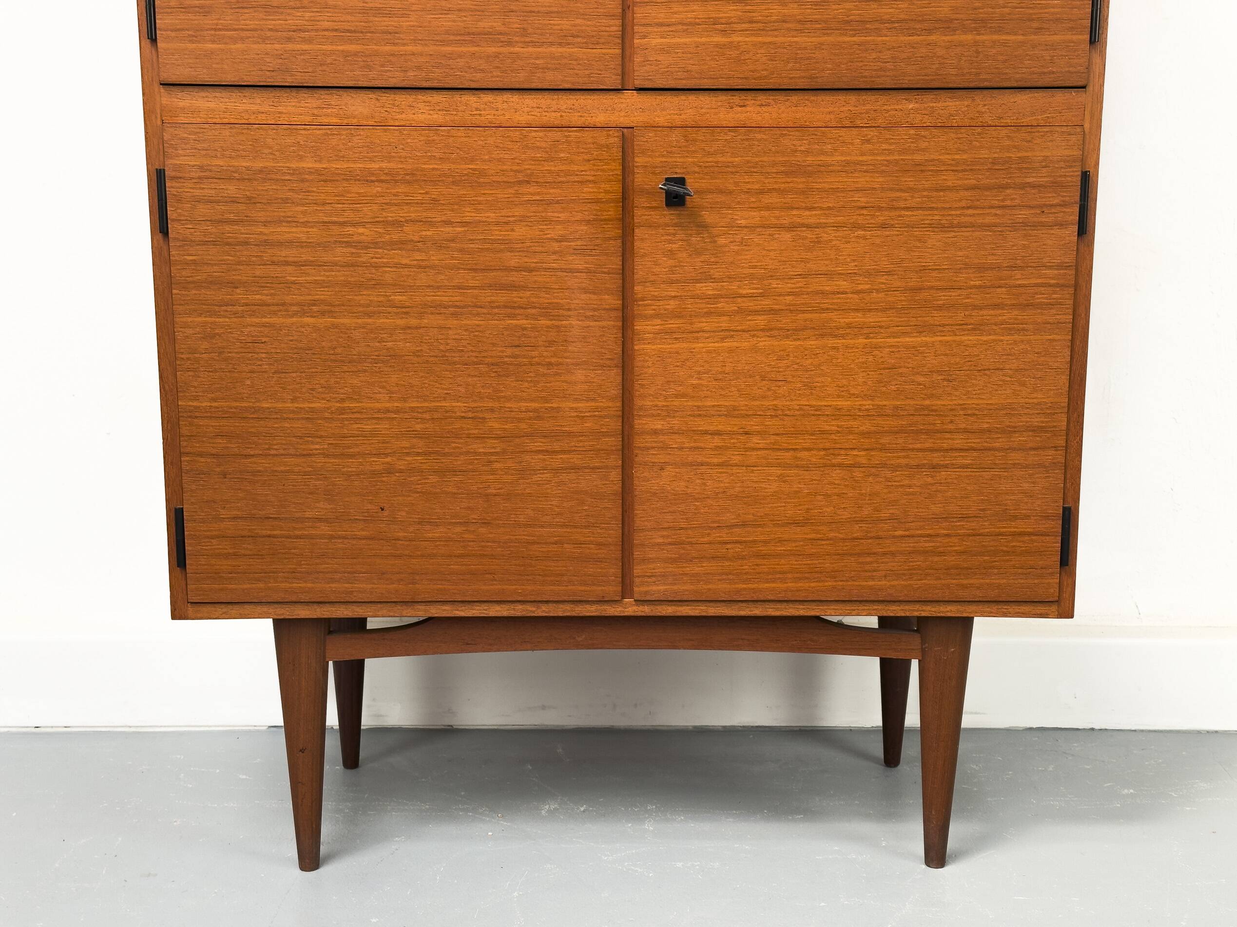 Mid-Century Teak Highboard Cabinet, 1963