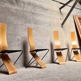 Series of 4 Chairs by Pietro Arosio for Airon 1980
