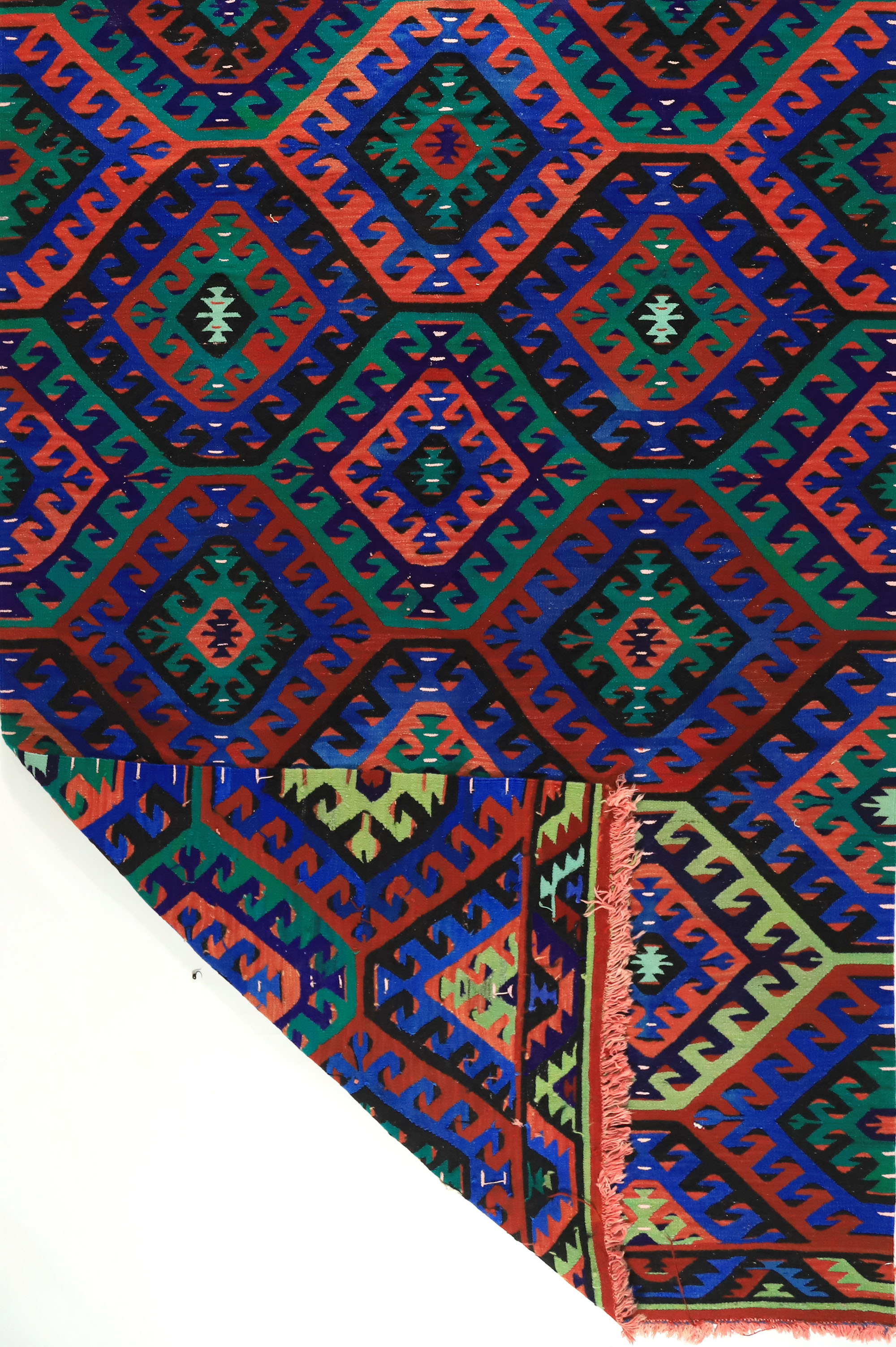 Anatolian handmade kilim rug 348 cm x 176 cm