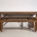 Outdoor table and bench set (c.1950)
