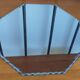 Octagonal beveled mirror