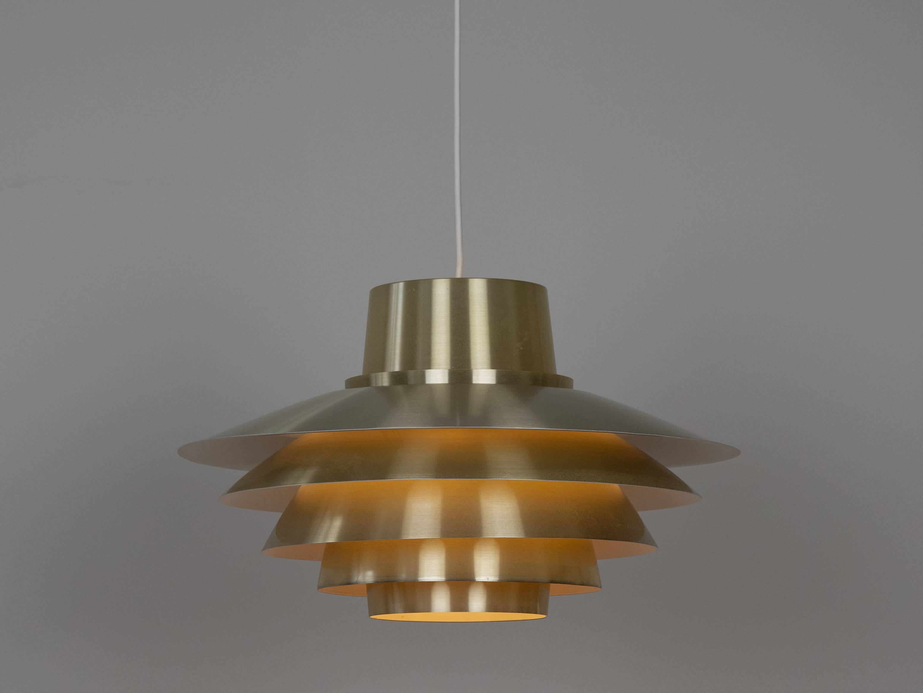 Danish vintage pendant lamp Verona by Svend Middelboe, Nordisk Solar, 1962