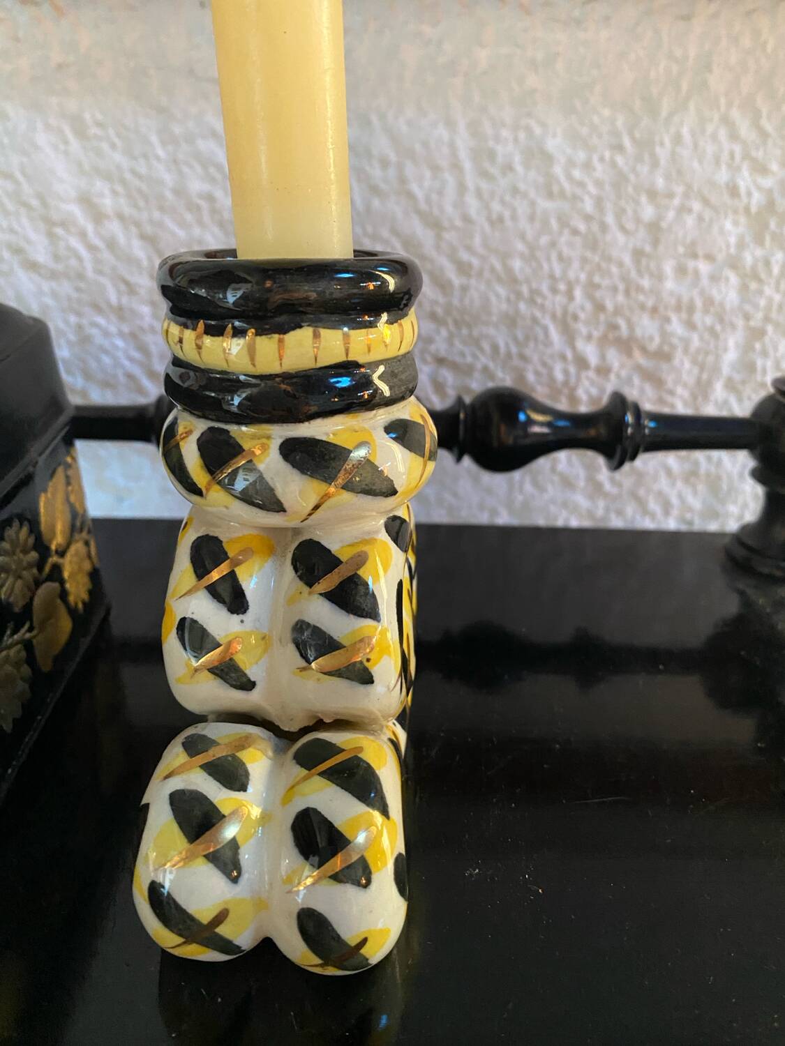 Vintage Handmade Candlestick Duo