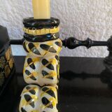 Vintage Handmade Candlestick Duo