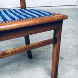 Set of Art Deco Curved Back Side Chairs, France, 1930s