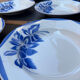 6 deep plates in Sarreguemines Digoin earthenware