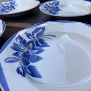 6 deep plates in Sarreguemines Digoin earthenware