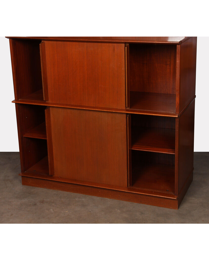 Vintage mahogany storage by Didier Rozaffy for Oscar, 1950