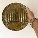 Khaki slip asparagus plates