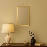 Antique Solid Brass Gilt Wall Mirror – 3.750 kg – Hollywood Regency