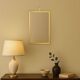 Antique Solid Brass Gilt Wall Mirror – 3.750 kg – Hollywood Regency