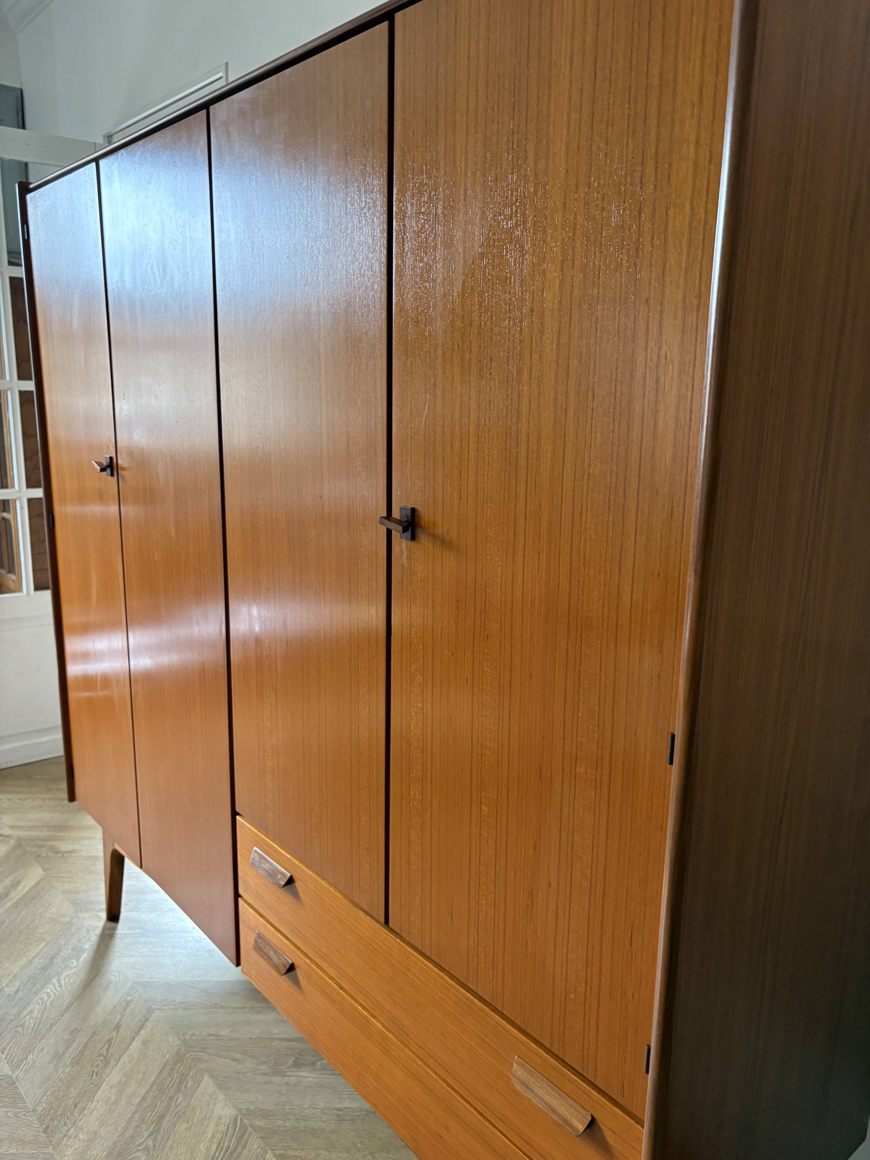 Vintage Scandinavian teak wardrobe