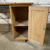 Old wood and steel desk