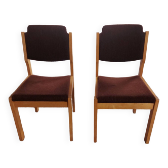 Set de deux chaises vintages Suisse