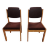 Set de deux chaises vintages Suisse