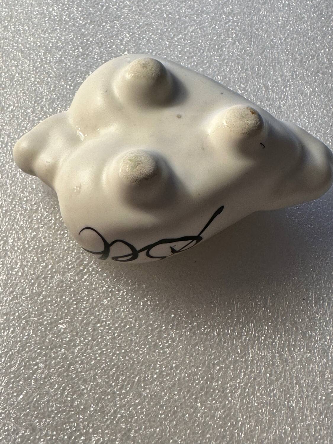 Salière poivrière vintage années 50 - céramique- formes cœurs