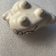 Vintage 50s salt and pepper shaker - ceramic - heart shapes