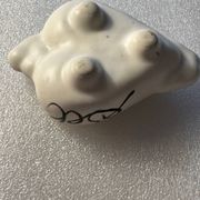 Vintage 50s salt and pepper shaker - ceramic - heart shapes
