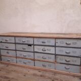 Industrial sideboard with 16 drawers