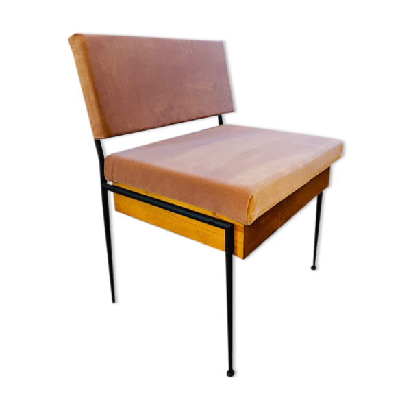 Fauteuil années 60 pieds compas