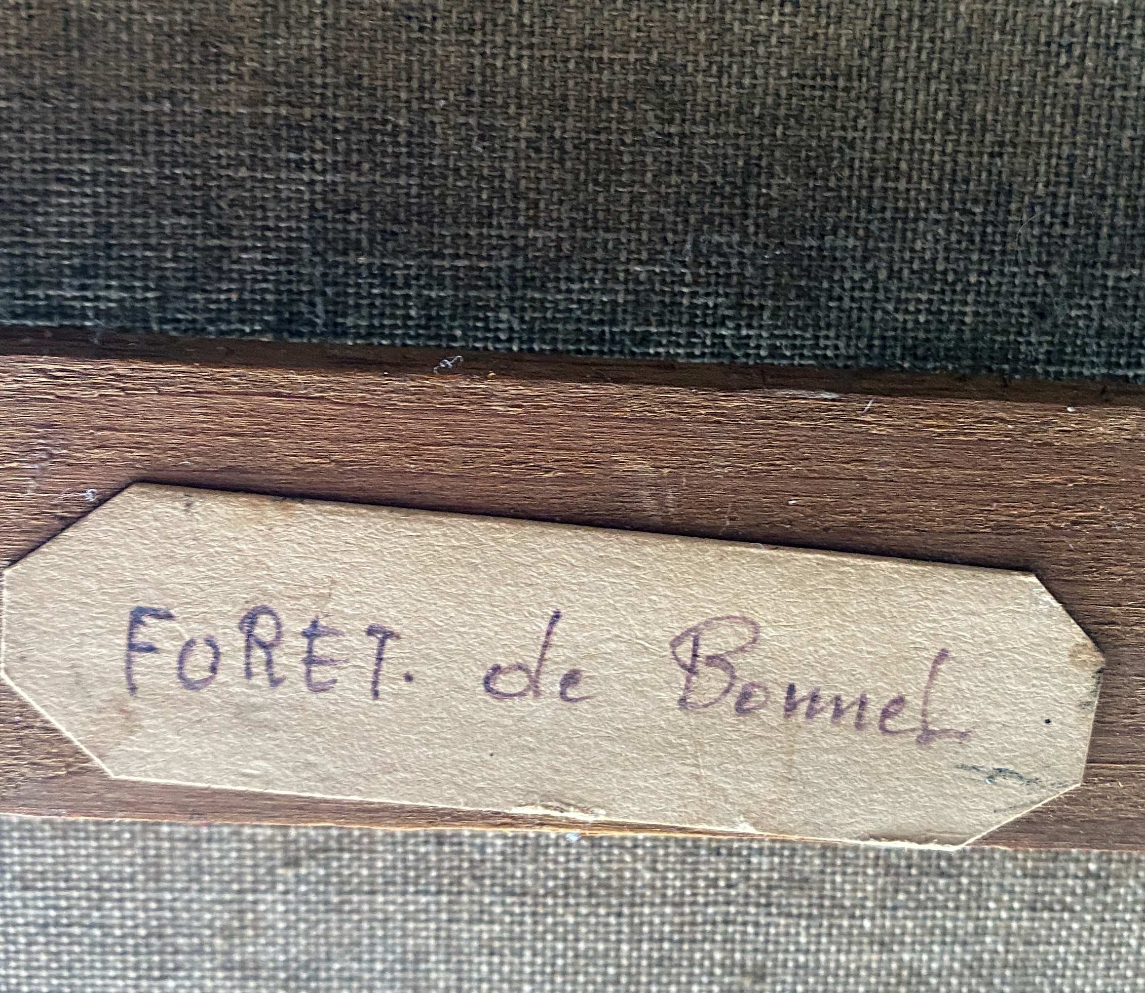 Table HST, Bonnel Forest, signed A. Sergant, middle XX°