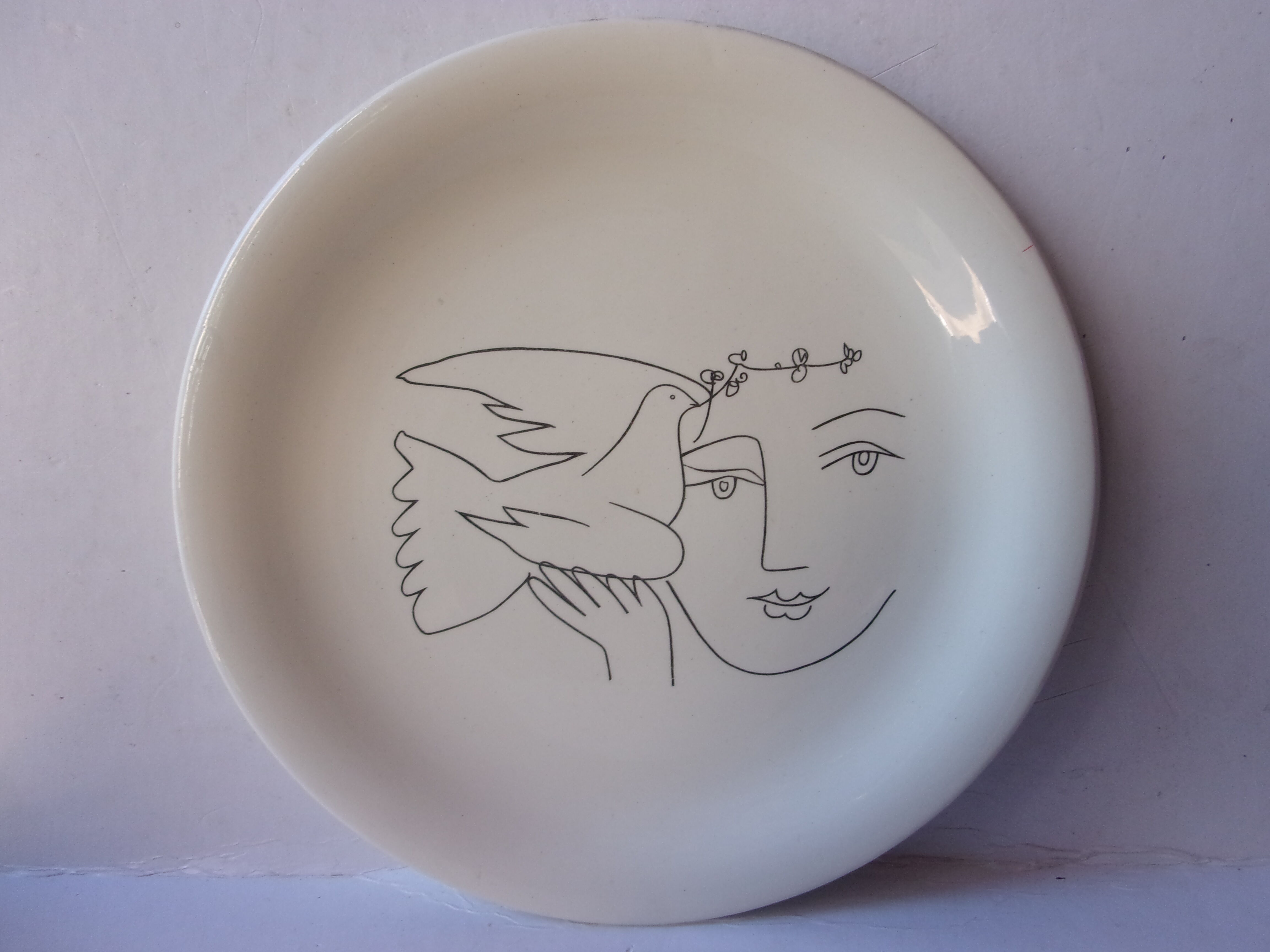 Lot de 6 assiettes Picasso Salins Digoin Sarreguemines