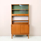 Swedish bookcase with display case