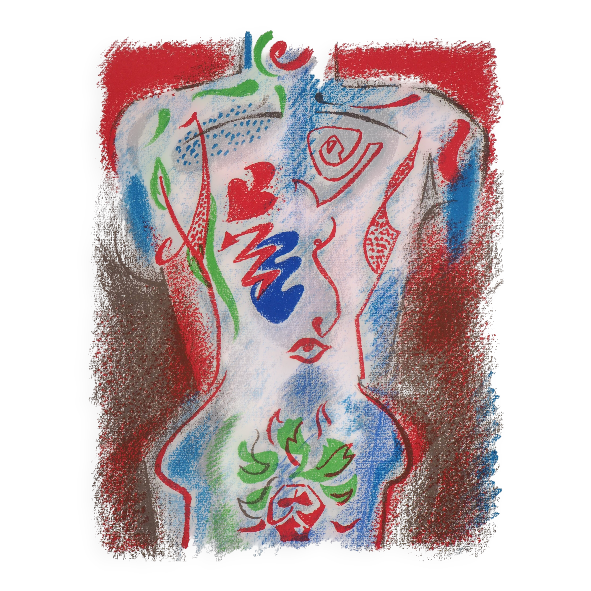 André masson : cupidon, le dieu de l’amour - lithographie originale