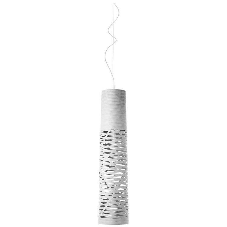 Foscarini white Tress Media suspension light – Marc Sadler – with original box.