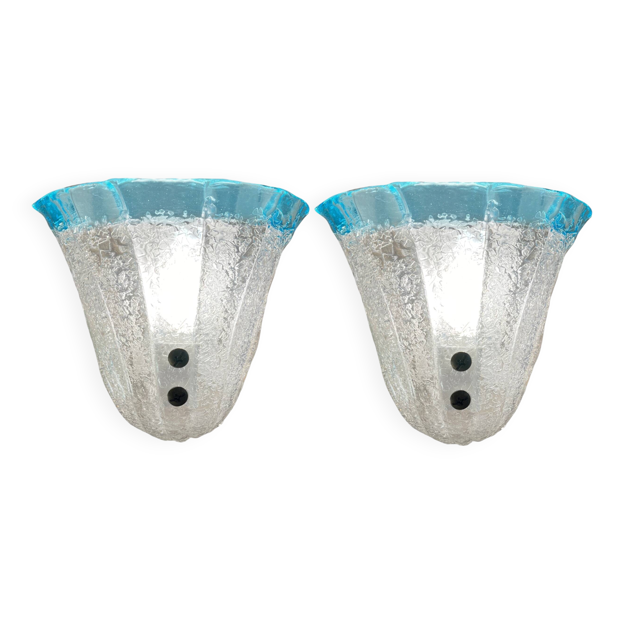 Paire d'appliques Murano, Italie, années 1970