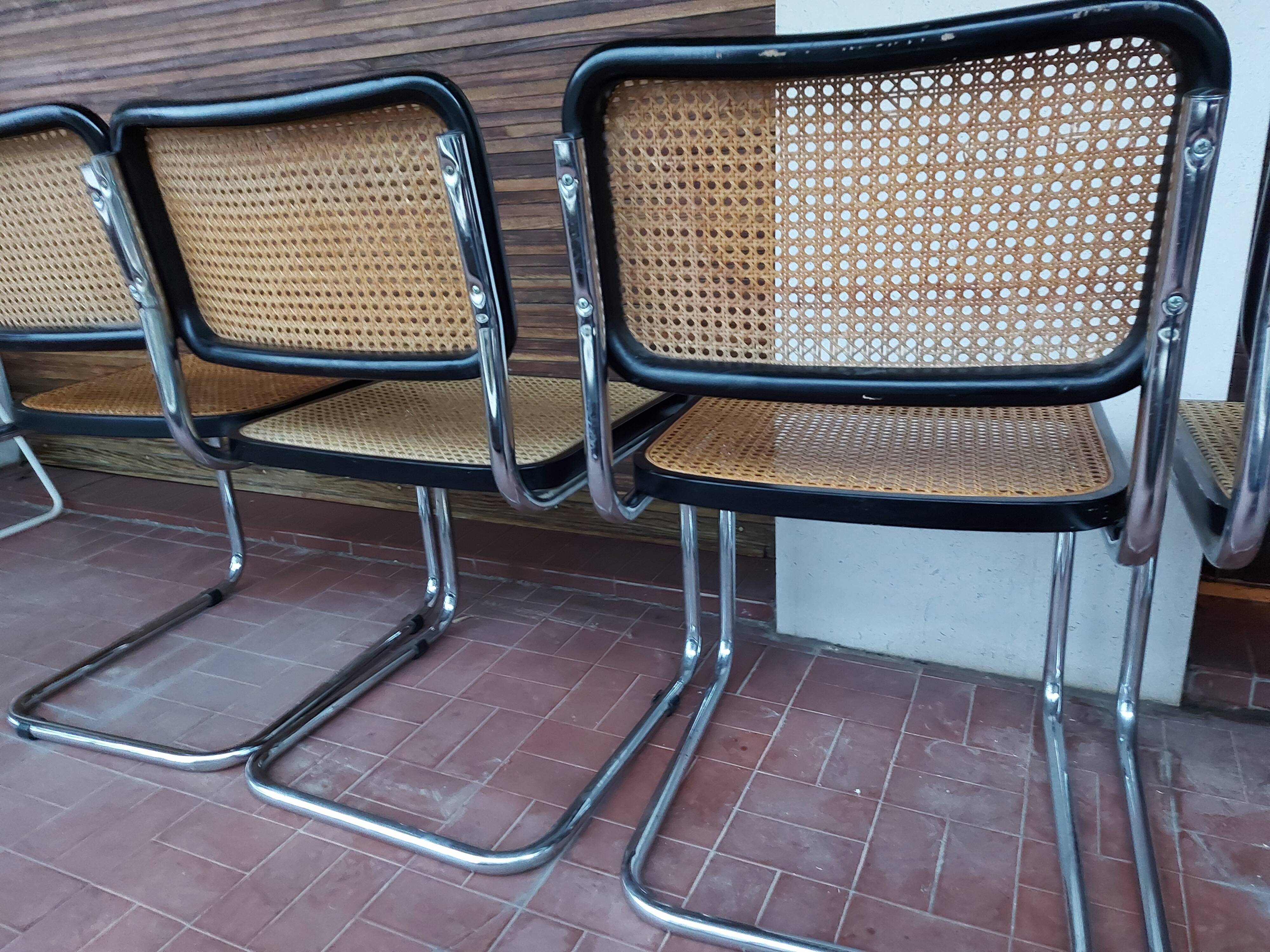 Set of 5 chairs Marcel Breuer B32