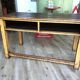 Pupitre d'écolier vintage en bois 1930s