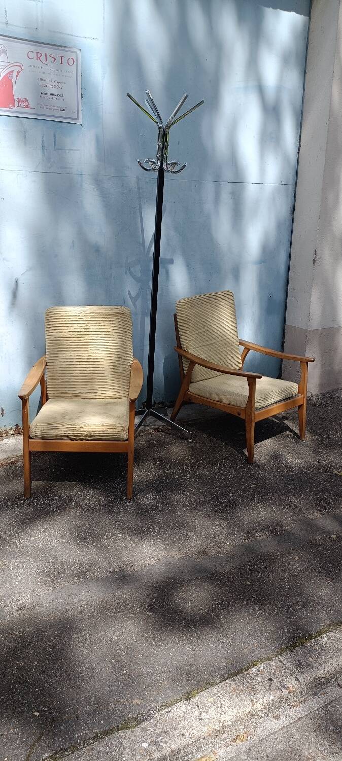 Pair of Scandinavian armchairs