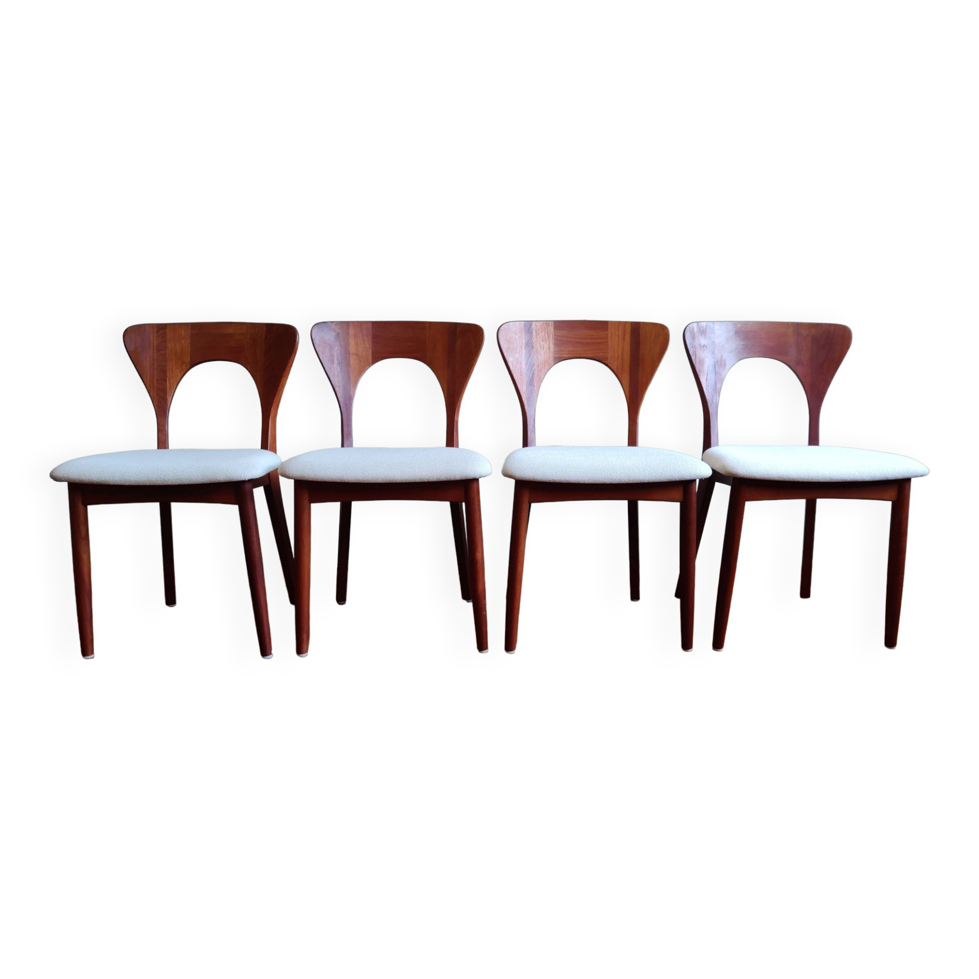 Danish "Peter" Dining Chairs by Niels Koefoed for Koefoeds Hornslet, Set of 4