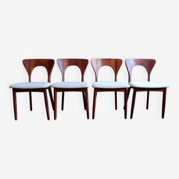 Chaises de salle à manger danoises "Peter" par Niels Koefoed pour Koefoeds Hornslet, Set de 4