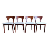 Danish "Peter" Dining Chairs by Niels Koefoed for Koefoeds Hornslet, Set of 4