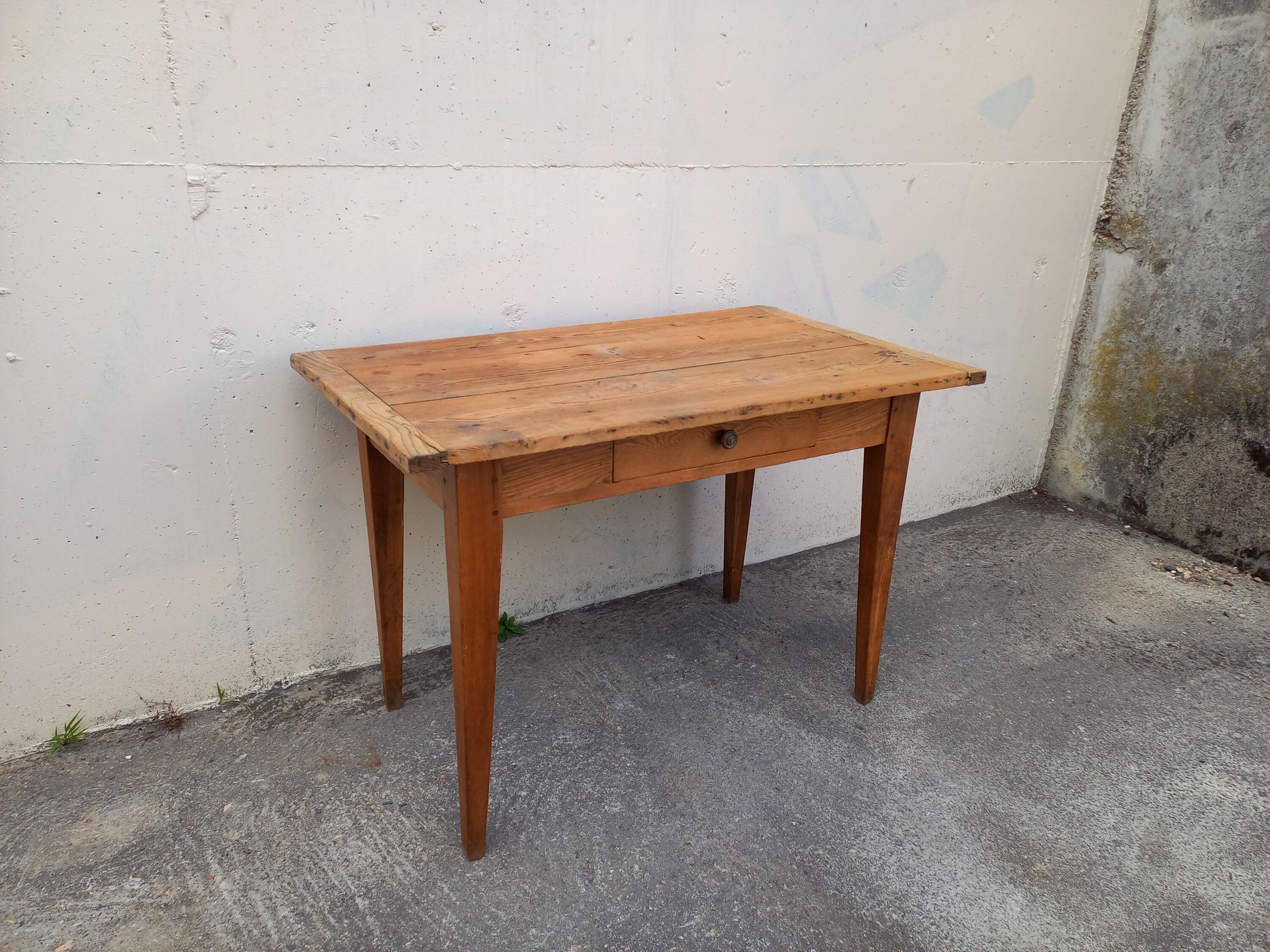 Table de ferme en sapin