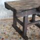 Ancien établi de sciage en bois