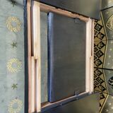 Scandinavian dining table in blackened wood Napoleon III