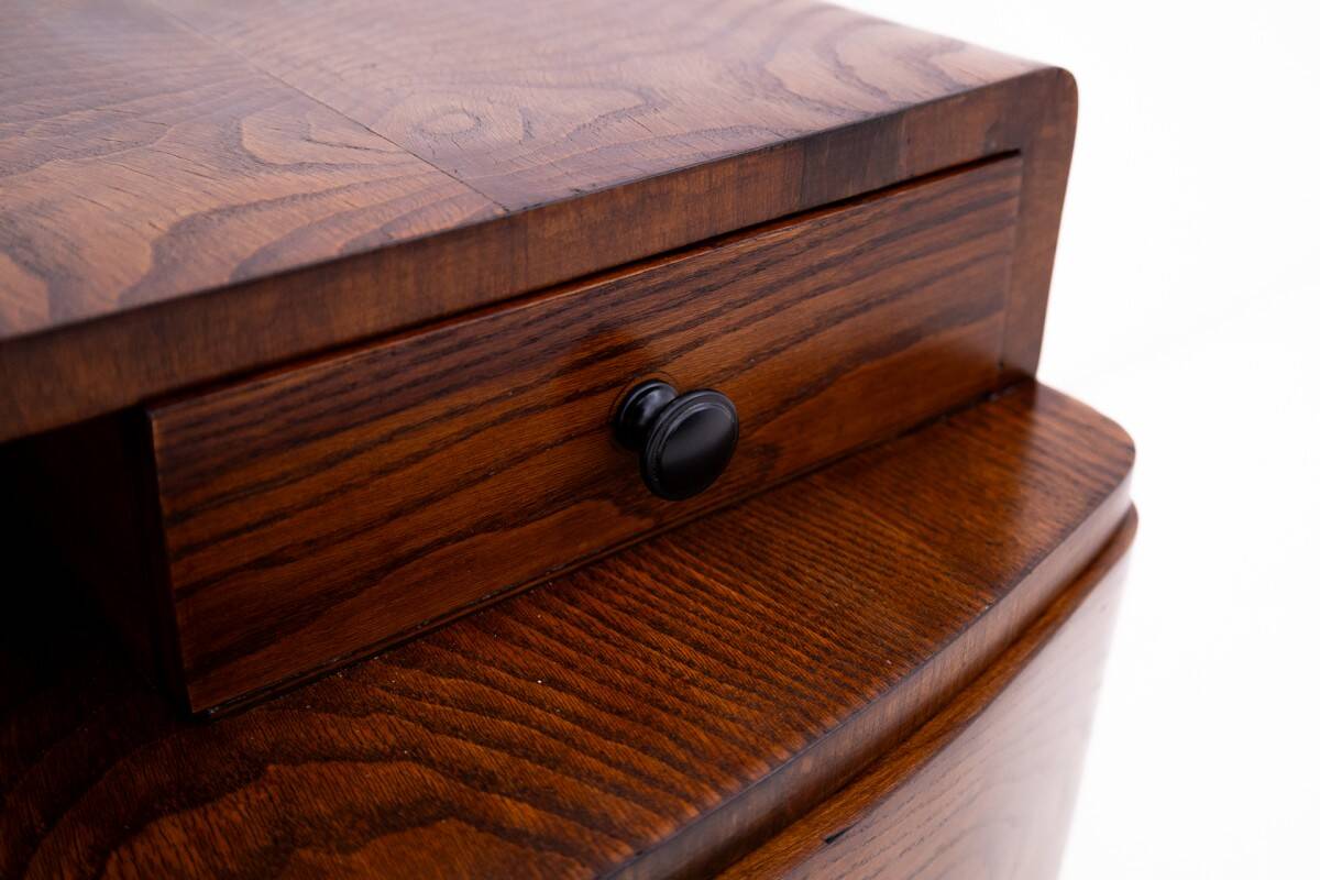 Art Deco bedside table, Poland, 1950s.