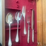 Set of Christofle silver-plated cutlery.