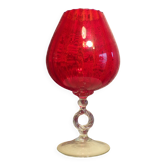 Red empoli vase h=34cm
